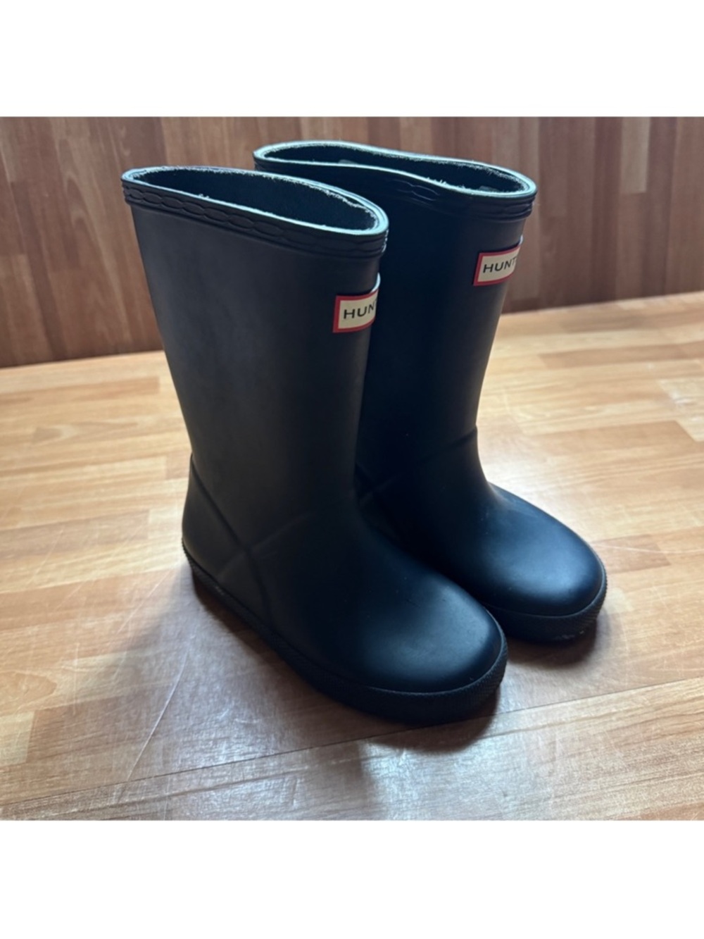Hunter Kids First Classic Rain Boots - Navy Blue - Size 11 Toddler